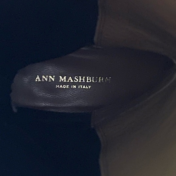 Ann Mashburn Suede Knee-High Pull on Boots in Black - Picture 13 of 15